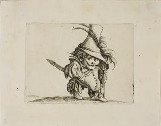 The Potbellied Man with a High Hat, fra Varie Figure Gobbi