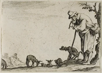 Shepherd Playing a Flute, fra The Caprices