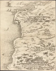 Beleiringen av La Rochelle [plate 5 av 16; sett består av 1952.8.97-112]