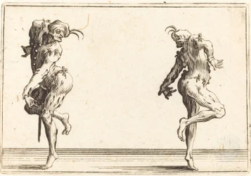 To Pantaloons danser, ca. 1622.