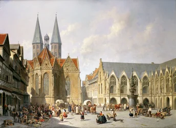 Old Town Market Square, Brunswick, 1890