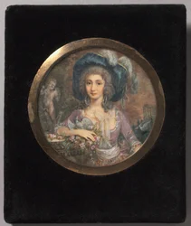 Portrett av Mademoiselle Colombi, 1788.