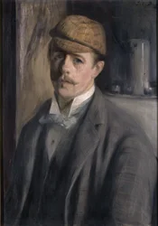 Selvportrett, ca. 1890.