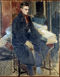 Studie for portrettet av Raymond Radiguet (fransk forfatter