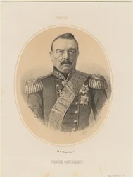 Portrett av prins Mikhail Dmitrievich Gorchakov 1795-1861, 1865