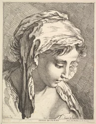 Head of a Woman, midten til slutten av 1700-tallet.