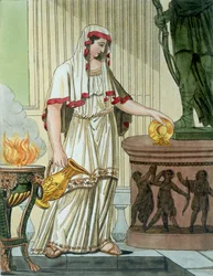 Vestal jomfru, illustrasjon fra 