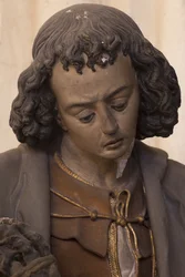 Evangelisten Johannes (malt gips)