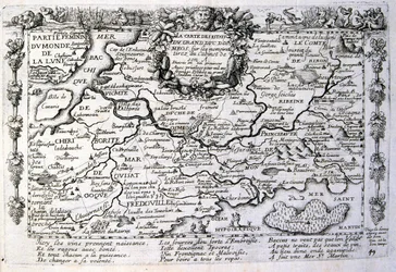 Gravert illustrasjon fra 1600-tallet fra en samling ordtak. Paris 1657–1663. Av Jacques Lagniet (1620–1675). Fransk gravør. Fra ham er det mange samfunnskritiske graveringer og hånlige bilder, som hans til tider groteske og fantastiske illustrasjoner.