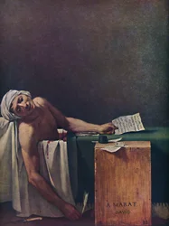 Den myrdede Marat, 1793, 1937.