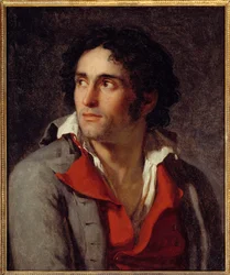 Antatt portrett av fangevokteren til maleren Jacques Louis David, som ble sittende i fengsel etter Robespierres fall i 1794. Maleri tilskrevet Jacques Louis David (1748-1825), ca. 1795. 0,54 x 0,46 m. Rouen, Musée des Beaux-Arts