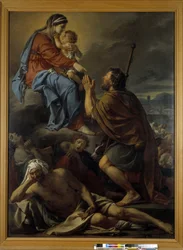 Saint Roch ber til jomfruen om opphør av pesten