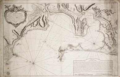 Hydrografisk kart over Cadizbukta