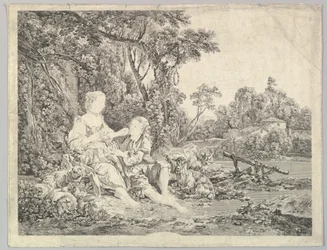 Pensant-ils au Raisin Tenker de på druen, 1700-tallet.