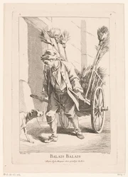 Gateselger med koster Balais Balais (tittel på objekt) Cris de Paris (serietittel) Gateselgere i Paris (serietittel)