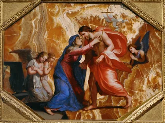 Jesus Kristus mottar Jomfru Maria i himmelen - Kristus mottar Jomfru Maria i himmelen …