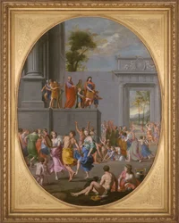 The Liberality of Titus (Allegory of the Liberality of Louis XIII and Cardinal Richelieu), ca. 1637-38 (olje på lerret)