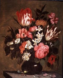 Blomster i en glassvase