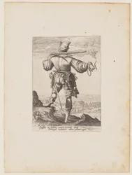 Hjelmkledde musketer, fra offiserer og soldater fra livvakten til keiser Rudolf II