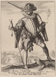Soldat med Arquebus