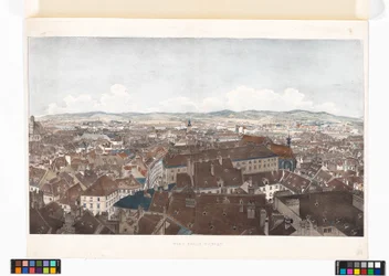 Panorama over Wien mot vest, fra Peterskirken