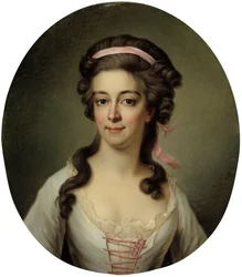 Portrett av grevinne Maria Eleonora Lewenhaupt, født Koskull 1765-1823.