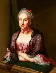 Emanuel Handmann, portrett av Elisabeth Tscharner, 1763