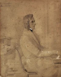 Fryderyk Chopin ved pianoet.