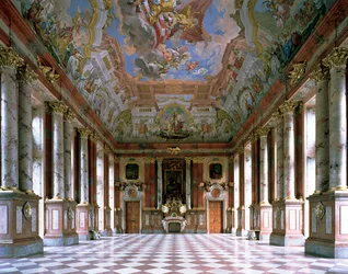 Marmorhallen i klosterkirken St. Florian
