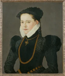 Portrett av datteren til grev Friedrich av Oettingen … (maleri på lerret)