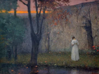 Autumn dawn av Schikaneder, Jakub (1855-1924)
