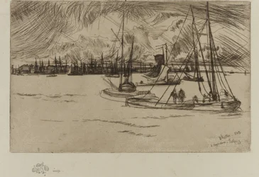 Amsterdam, fra Tolhuis, 1863.