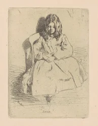 Annie, sittende, 18581859.