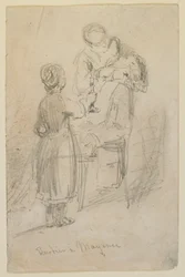 Frisør i Mainz, 1858.