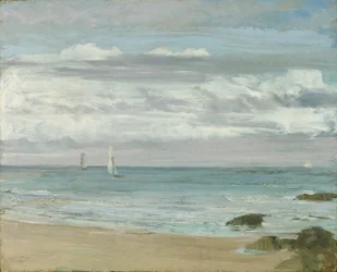 Blått og sølv: Trouville, ca. 1865