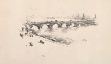 Kveld, Little Waterloo Bridge, 1896.