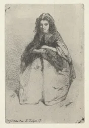 Fumette, ca. 1857 (etsing og tørrpunkt)