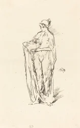 Jente med skål, 1895.