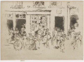 High Street, Brussel, 1887 (radering på papir)