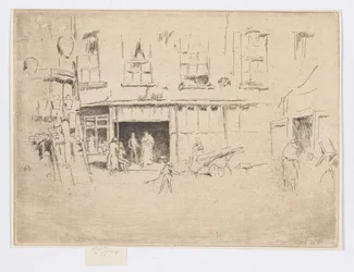 Lille gård, ca. 1880–81 (etsing; blekk på papir)