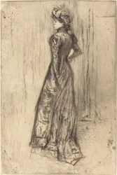 Maud, stående, ca. 1873.