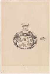 Oviform ingefærkrukke med klokkeformet deksel, 1878.