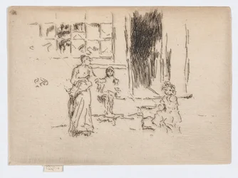 Petticoat Lane, ca. 1886–88 (etsing; blekk på papir)