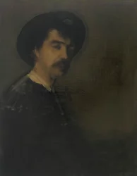 Selvportrett, 1870-1875.
