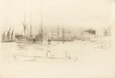 Bărci cu aburi de pe turn, 1875. norvegiană