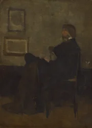 Studie til Arrangement i grått og svart, nr. 2: Thomas Carlyle, 1872-73