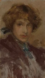 Studie av en jentes hode og skuldre, 189697.