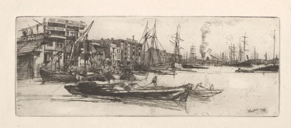 Thames Warehouses, 1859.