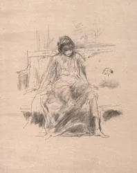Den draperte figuren sittende, 1893.