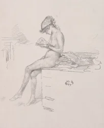 Den lille nakenmodelllesningen, 1890.